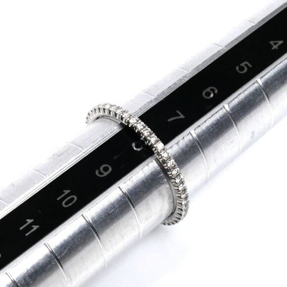CARTIER 18k White Gold Diamond Ring - Picture 7 of 8
